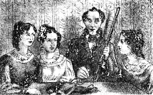 Famile mit Gewehr