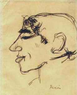 Jules Pascin, lächelnd